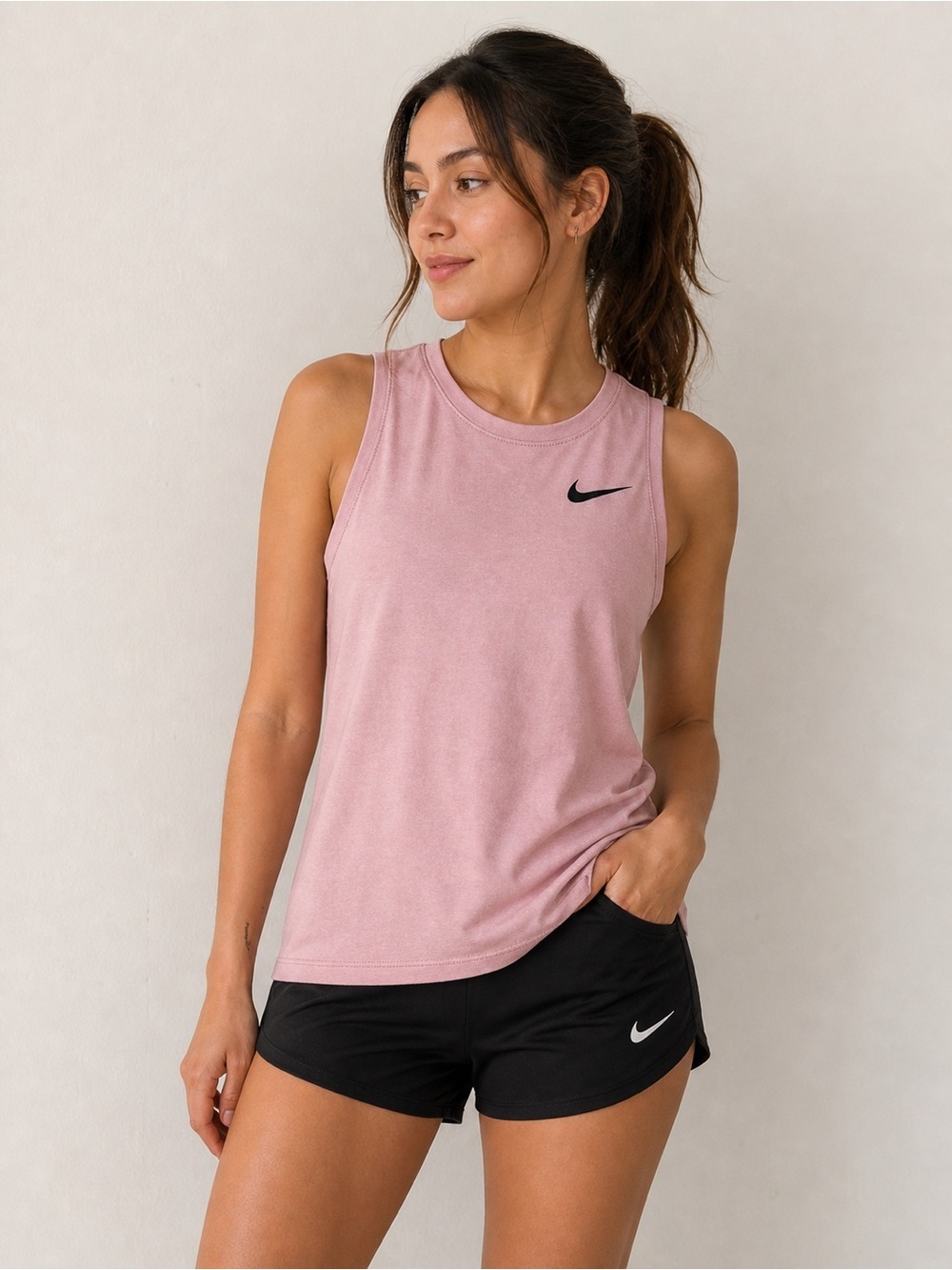 Nike Pink Dri-Fit Tank Top Sleeveless Athletic Tee Size XS